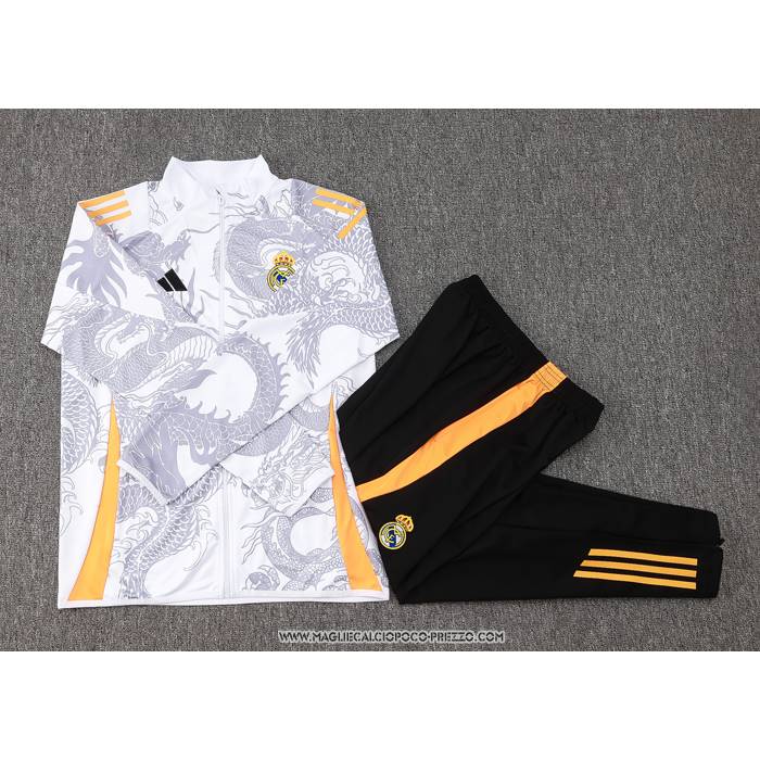 Tuta da Track Giacca
 Real Madrid 2024 Bambino
 Bianco
 Dragon -25